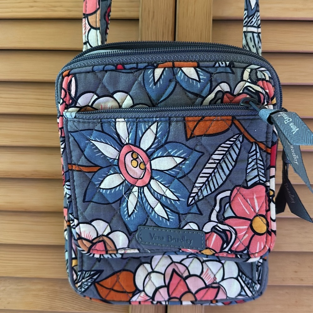 Vera Bradley Flower Pattern Crossbody Purse